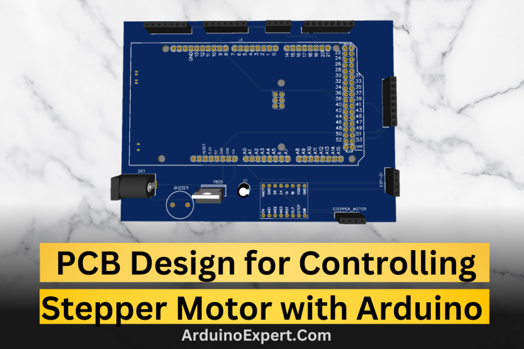 PCB Design for Controlling Stepper Motor with Arduino Mega by using Keypad and LCD
