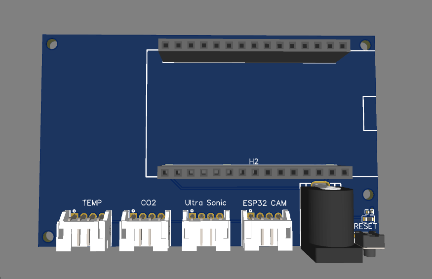 PCB for Connecting Multiple Sensors with ESP32