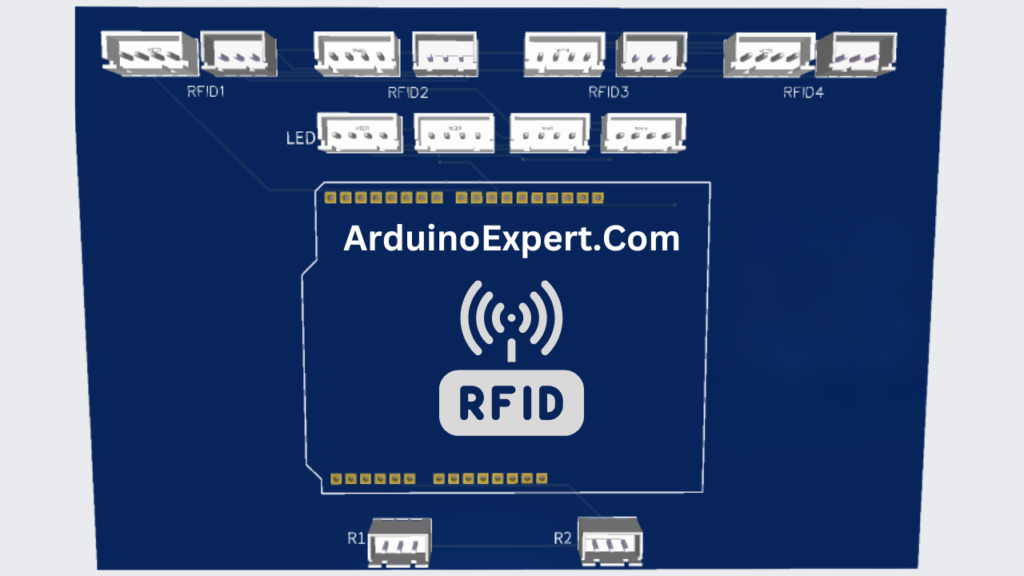 Multiple RFIDs Modules with Arduino Modular PCB Design